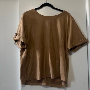 Banana Republic Vegan Suede Top Size XL